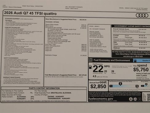 New 2026 Audi Q7 2.0T Premium image 32