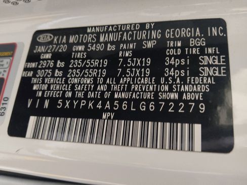 Used 2020 Kia Sorento SX FWD image 33