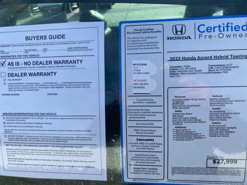 Certified 2023 Honda Accord Touring image 37