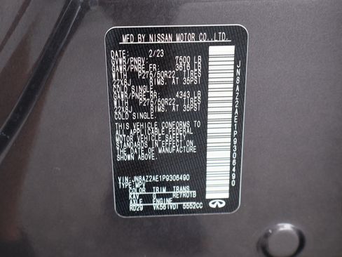 Certified 2023 INFINITI QX80 Premium Select w/ Cargo Package image 34