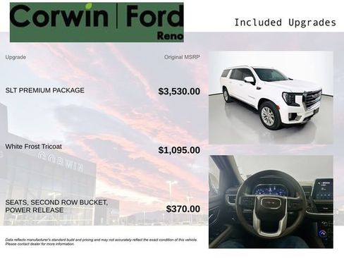 Used 2022 GMC Yukon XL SLT w/ SLT Premium Package AWD/4WD image 3