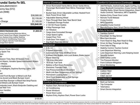 Used 2021 Hyundai Santa Fe SEL w/ Convenience Package AWD/4WD image 29