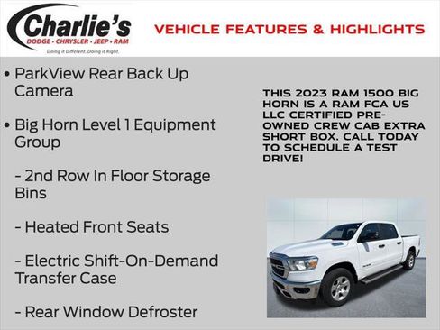 Certified 2023 RAM 1500 Big Horn AWD/4WD image 7