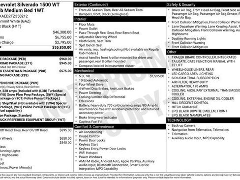 New 2026 Chevrolet Silverado 1500 W/T w/ WT Value Package AWD/4WD image 5