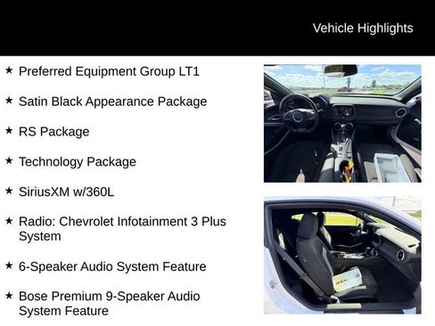 Used 2024 Chevrolet Camaro LT w/ RS Package RWD image 12