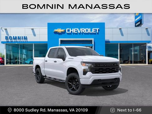 New 2026 Chevrolet Silverado 1500 Custom w/ Turbomax Blackout Package AWD/4WD image 2