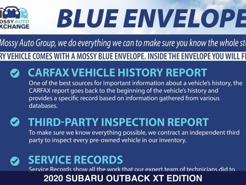 Used 2020 Subaru Outback Onyx Edition XT w/ Popular Package #2 AWD/4WD image 5