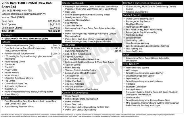 Used 2025 RAM 1500 Limited AWD/4WD image 40