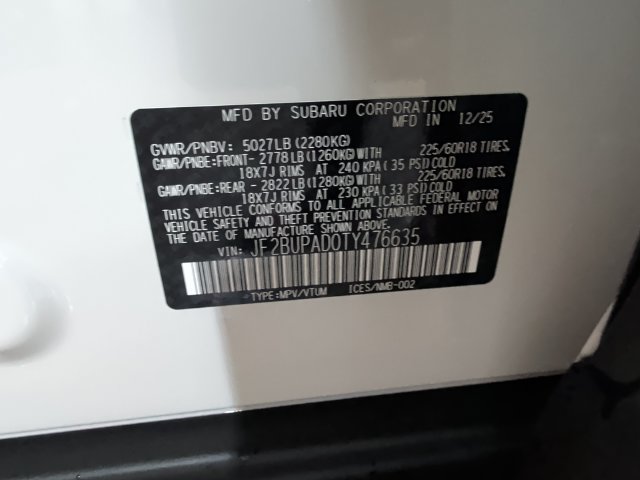 Certified 2026 Subaru Outback Premium AWD/4WD image 25
