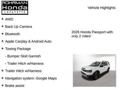 New 2026 Honda Passport RTL image 7