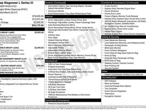 Used 2023 Jeep Wagoneer L Series III w/ Premium Group I AWD/4WD image 4