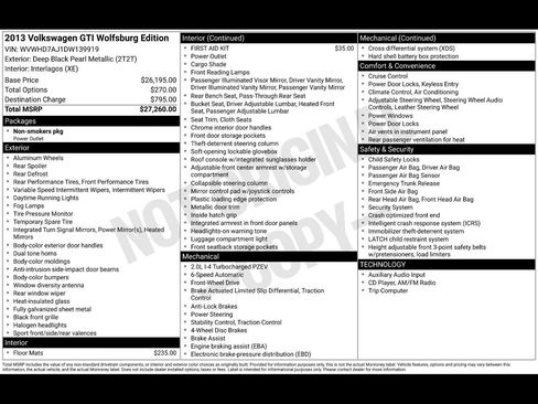 Used 2013 Volkswagen GTI Wolfsburg Edition FWD image 3