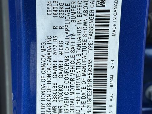 Certified 2024 Honda Civic Sport image 28