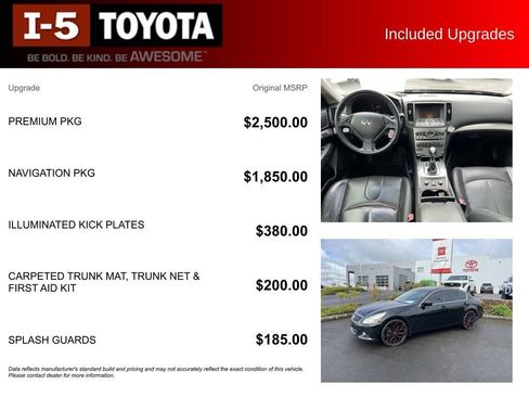 Used 2013 INFINITI G37 x Sedan w/ Premium Pkg AWD/4WD image 5