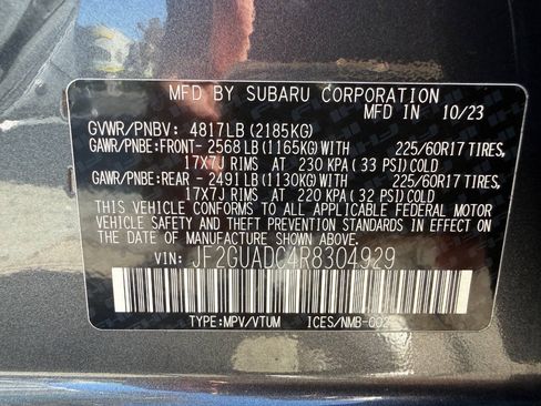 Used 2024 Subaru Crosstrek 2.0i Premium AWD/4WD image 50