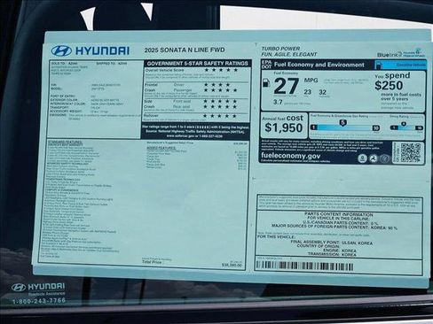 New 2025 Hyundai Sonata N Line image 16