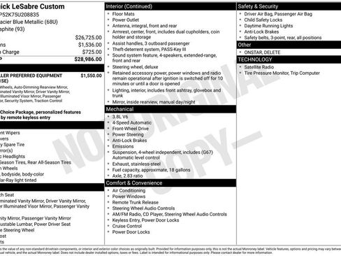 Used 2005 Buick Le Sabre Custom FWD image 9