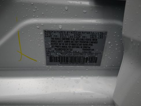 New 2025 Nissan Sentra SV w/ All-Weather Package image 9