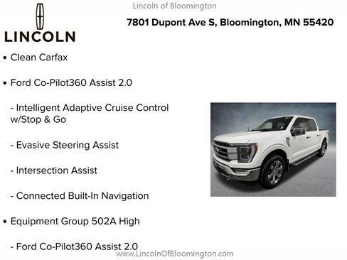 Used 2023 Ford F150 Lariat w/ Equipment Group 502A High AWD/4WD image 5