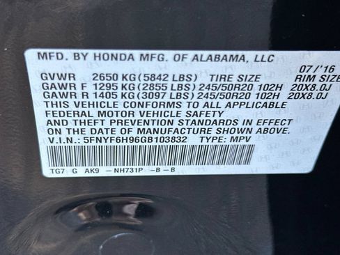 Used 2016 Honda Pilot Touring image 29