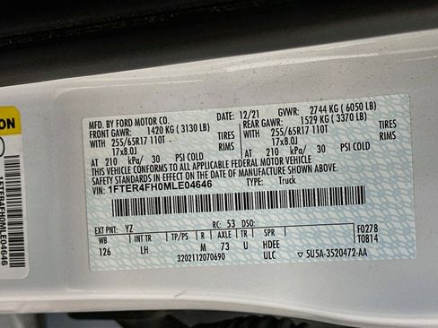 Used 2021 Ford Ranger XLT w/ Equipment Group 301A Mid AWD/4WD image 12