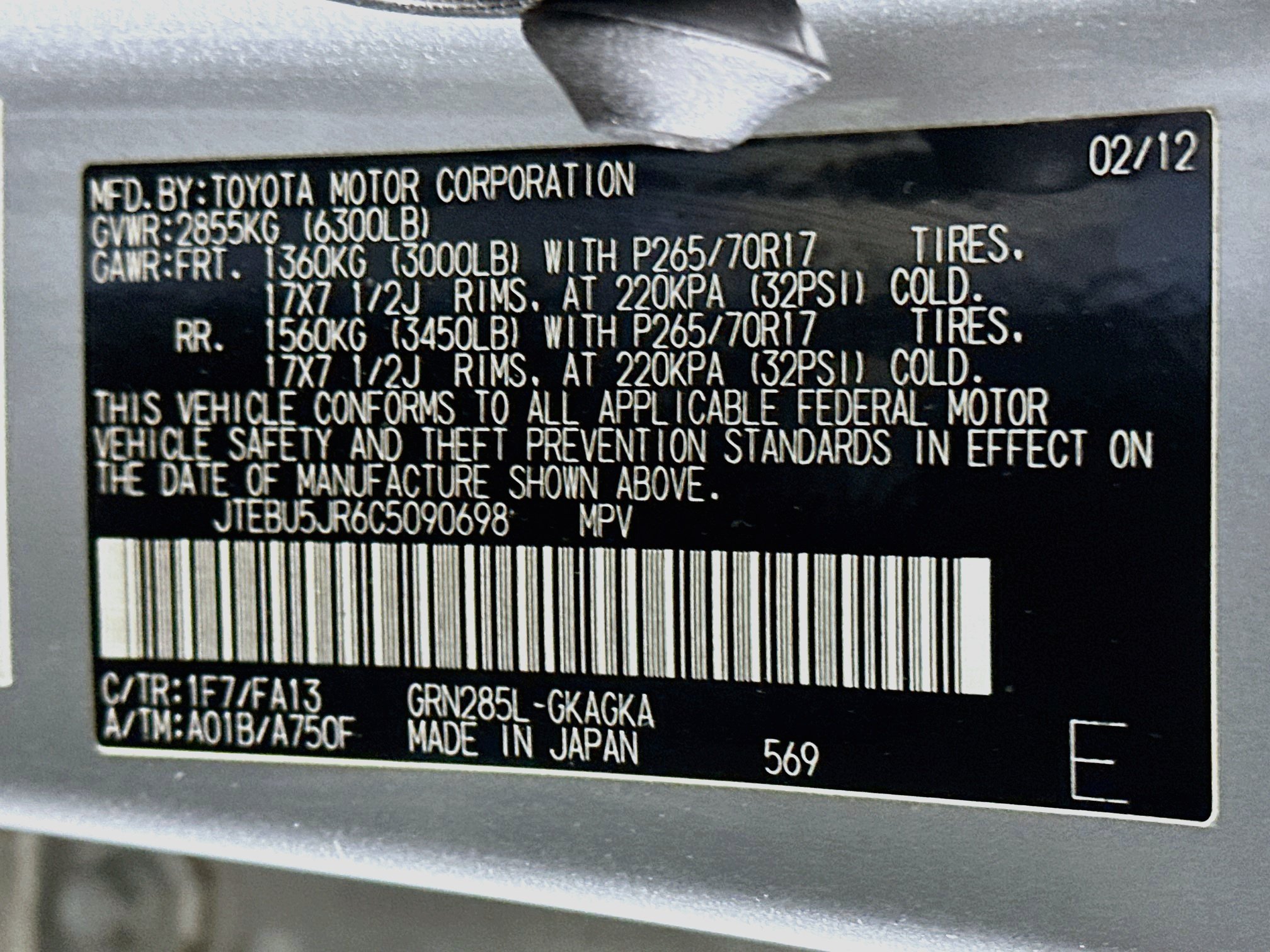 Used 2012 Toyota 4Runner Trail AWD/4WD image 12
