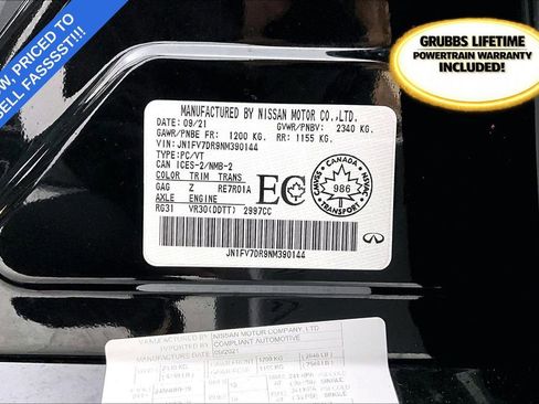 Used 2022 INFINITI Q50 Red Sport 400 image 44