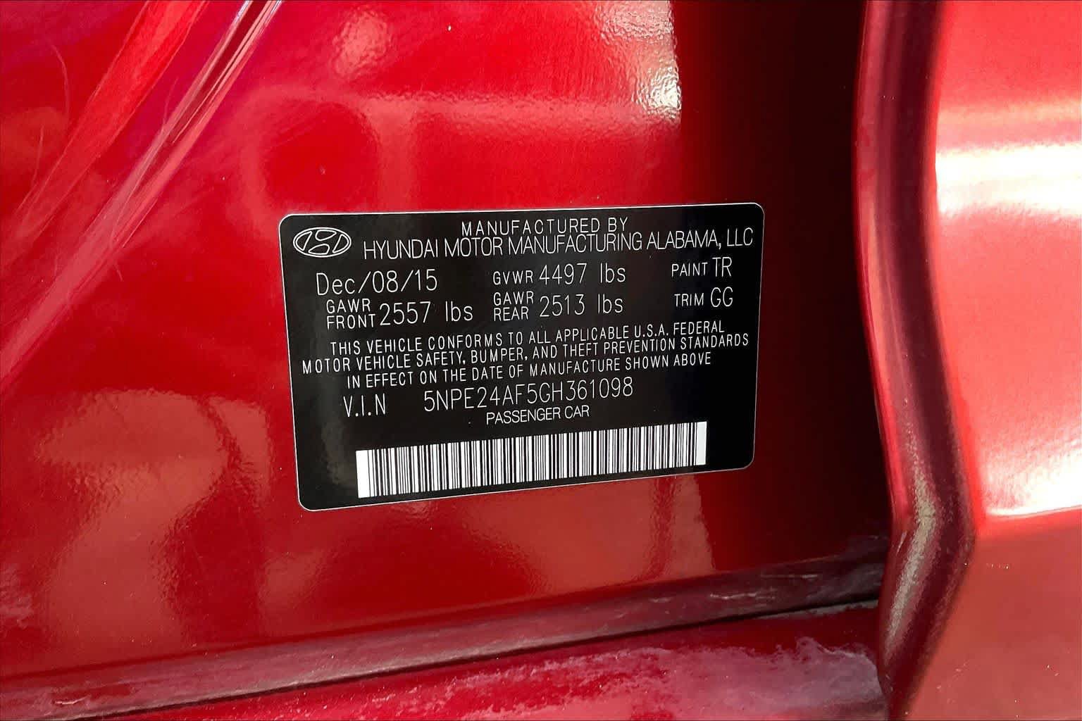 Used 2016 Hyundai Sonata SE FWD image 34
