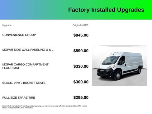 Used 2024 RAM ProMaster 2500 w/ Convenience Group FWD image 4