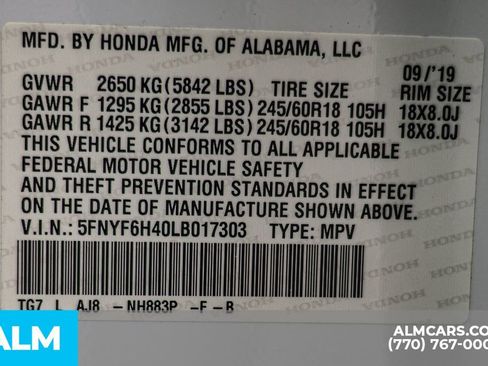 Used 2020 Honda Pilot EX-L image 62