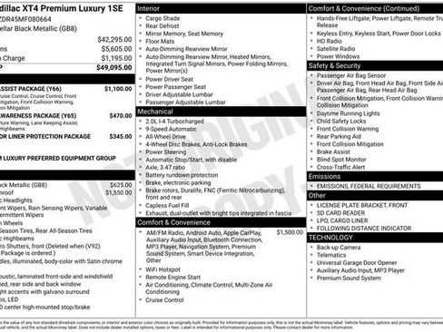 Certified 2021 Cadillac XT4 Premium Luxury w/ Driver Assist Package image 2