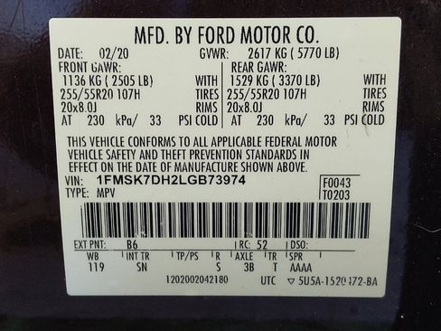 Used 2020 Ford Explorer XLT w/ Equipment Group 202A RWD image 33