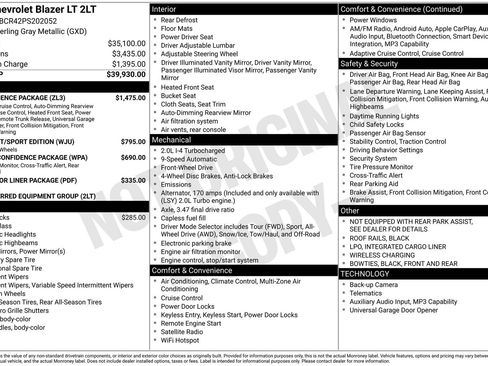 Used 2023 Chevrolet Blazer LT w/ Convenience Package FWD image 36