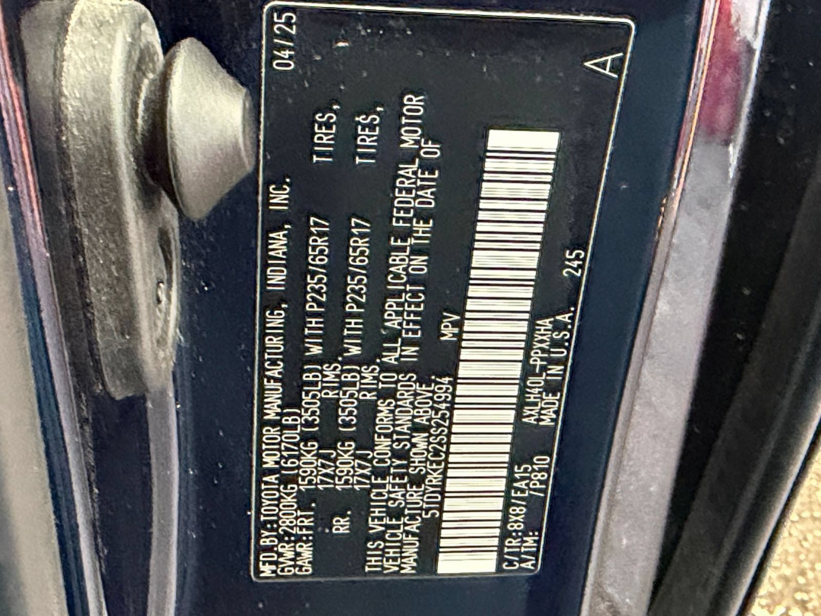 Used 2025 Toyota Sienna XLE FWD image 30