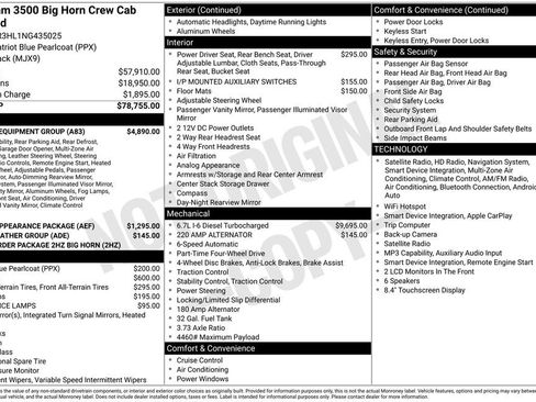 Used 2022 RAM 3500 Big Horn w/ Level C Equiment Group AWD/4WD image 1