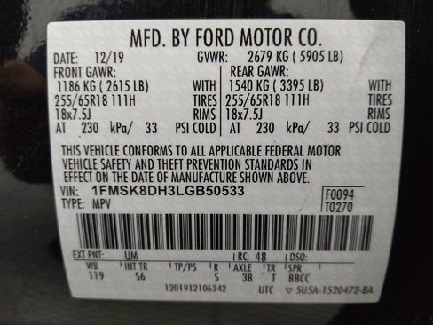 Used 2020 Ford Explorer XLT w/ Equipment Group 202A AWD/4WD image 33