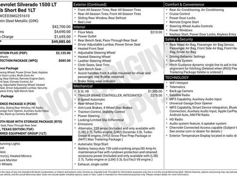 Used 2021 Chevrolet Silverado 1500 LT w/ Texas Edition Plus RWD image 33