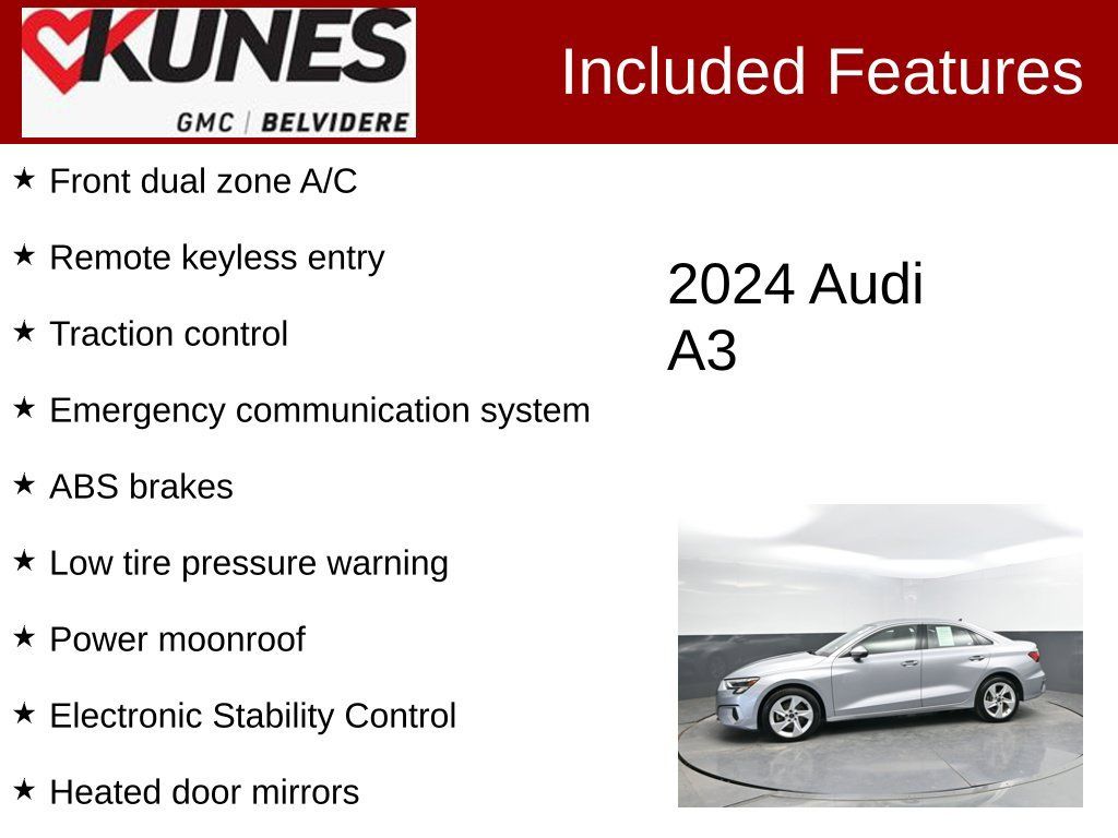 Used 2024 Audi A3 2.0T Premium FWD image 2