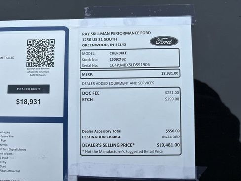 Used 2020 Jeep Cherokee Trailhawk w/ Cold Weather Group image 3