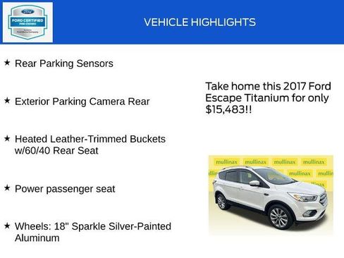 Certified 2017 Ford Escape Titanium image 19