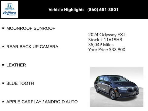 Used 2024 Honda Odyssey EX-L image 8
