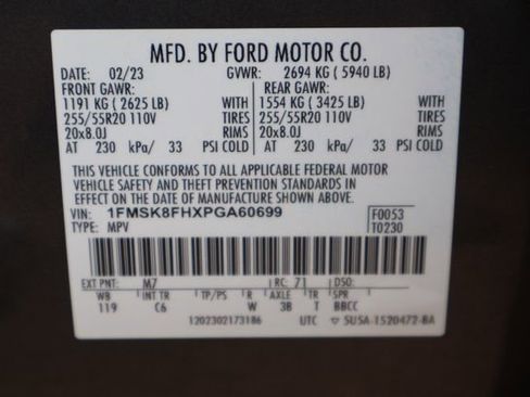 Used 2023 Ford Explorer Limited AWD/4WD image 34