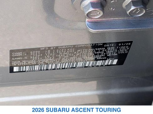 New 2026 Subaru Ascent Touring AWD/4WD image 33