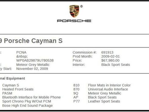 Used 2009 Porsche Cayman S image 7
