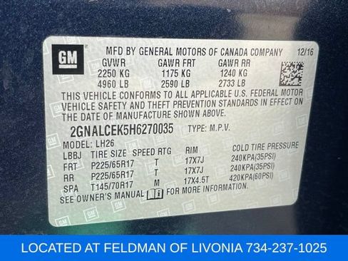 Used 2017 Chevrolet Equinox LT w/ Convenience Package FWD image 36