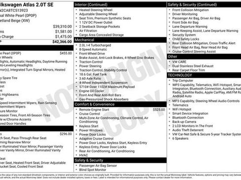 Used 2026 Volkswagen Atlas SE FWD image 24