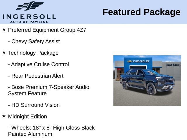 Used 2025 Chevrolet Colorado Z71 w/ Midnight Edition AWD/4WD image 15