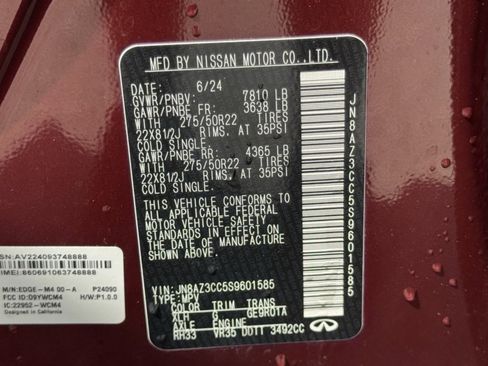 Certified 2025 INFINITI QX80 Autograph w/ Premium Cargo Package image 31