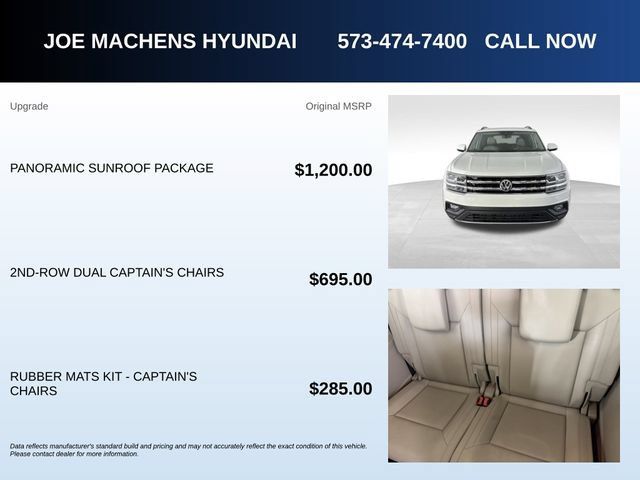 Used 2020 Volkswagen Atlas SE w/ Panoramic Sunroof Package FWD image 5