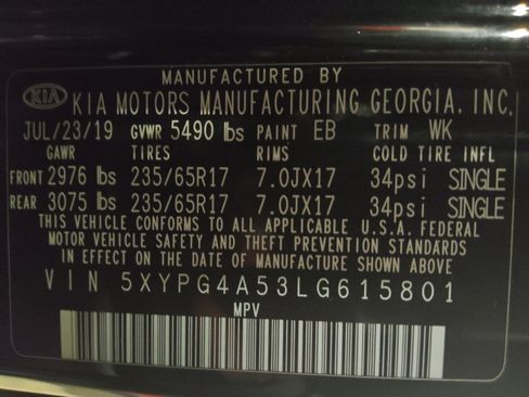 Used 2020 Kia Sorento FWD V6 image 33